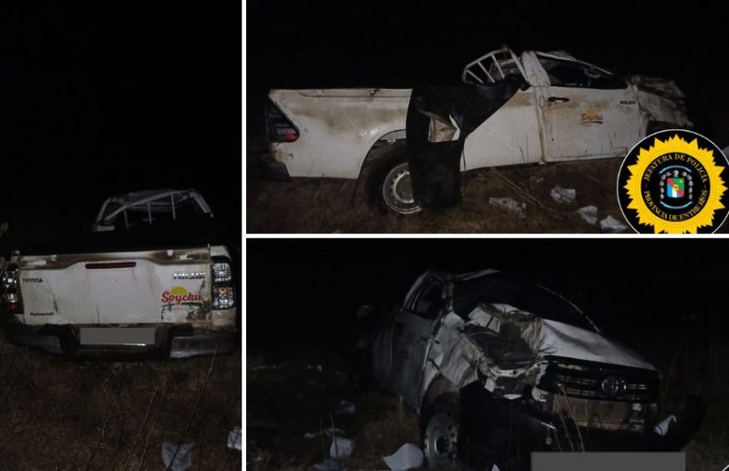 Despistó una camioneta en Ruta Provincial Nº 39