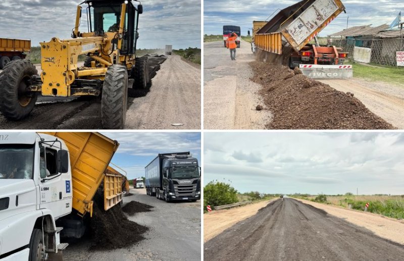 Vialidad Tala realizó trabajos de mantenimiento en la Ruta Provincial Nº 6