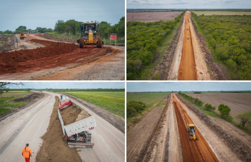 La reconstrucción del camino Viale - Arroyo Durazno tiene un 45 por ciento de avance