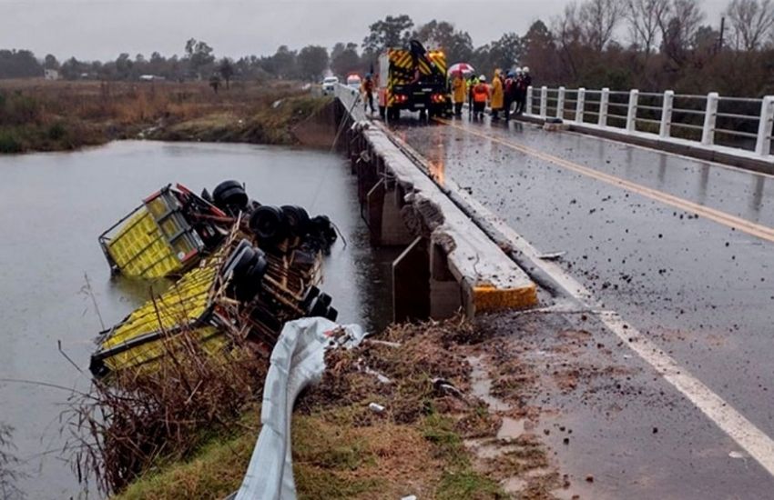 Aranguren: se incendió de camión sobre Ruta Nacional Nº 12