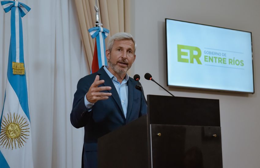 Frigerio se refirió a la fuerte caída de recursos en Entre Ríos y aseguró que “la situación es desesperante”