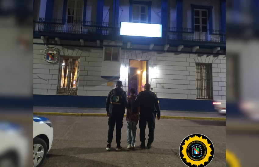 Rosario del Tala: detuvieron a un joven de 19 años con cocaína y un cuchillo