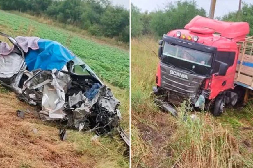 Tres muertos tras impactante choque frontal en Entre Ríos