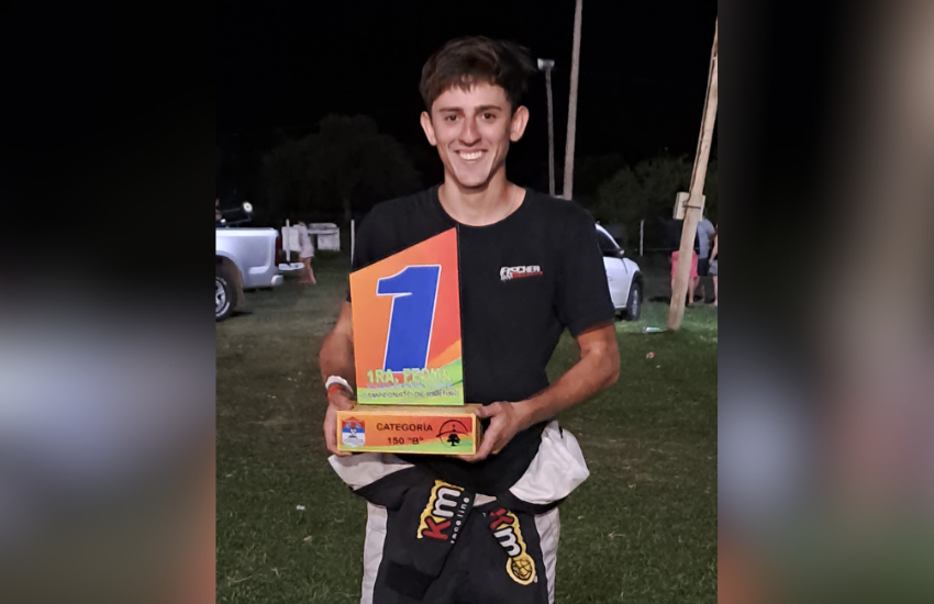 Karting en Victoria: el piloto local Lucca Palazzi obtuvo el primer puesto