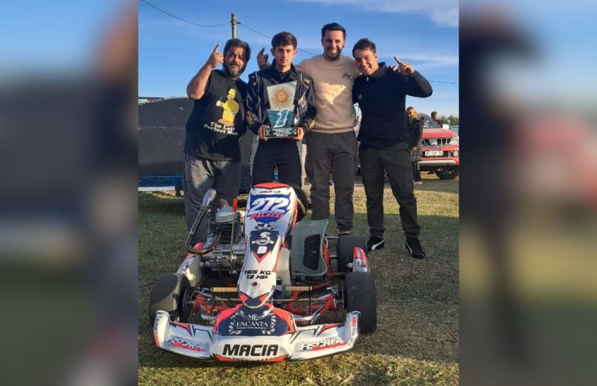 Gran fin de semana: el piloto local Luca Palazzi en Victoria