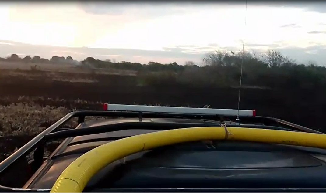 Incendio en zona rural de Guardamonte