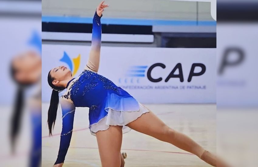 Lucia Zapata obtuvo medalla de bronce en el Campeonato Nacional Absoluto de Patinaje Artístico 2025 en San Juan