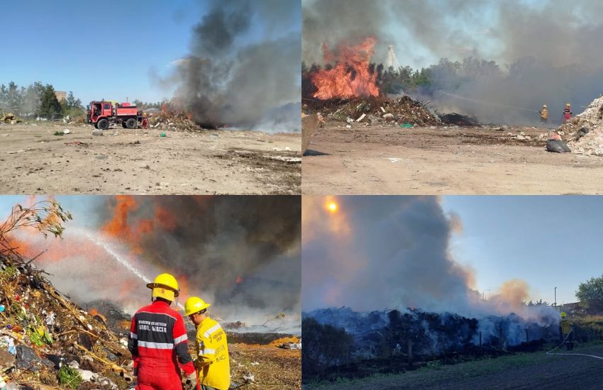 Incendio en la Planta de Residuos Sólidos Urbanos