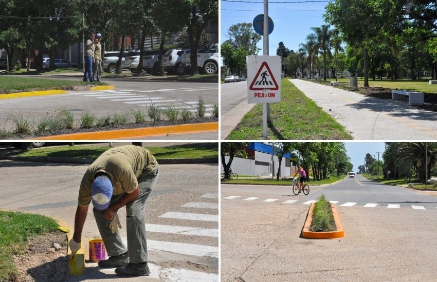 El intendente Müller recorrió distintas obras