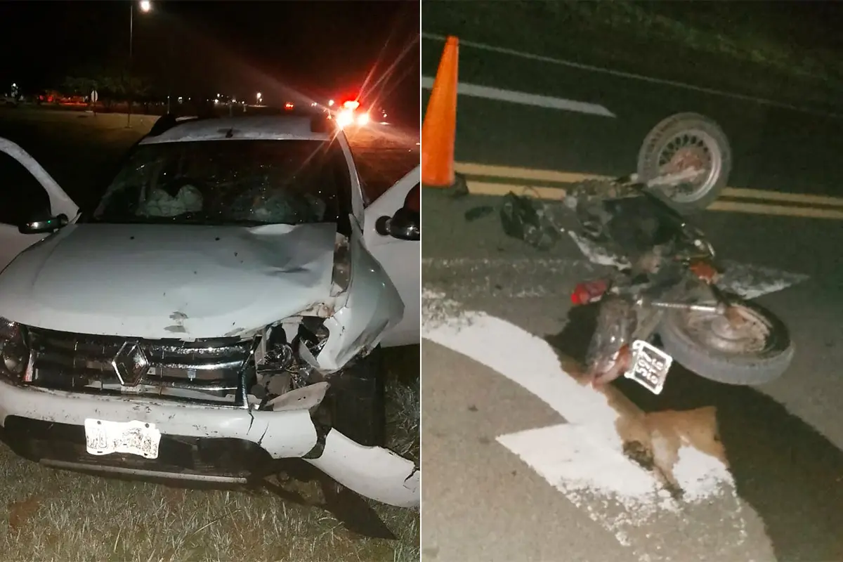 Ceibas: falleció motociclista entrerriano tras choque en ruta 12