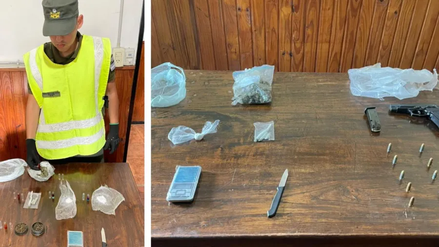 Drogas, un arma escondida y balas en un micro con barras de San Lorenzo en Gualeguaychú