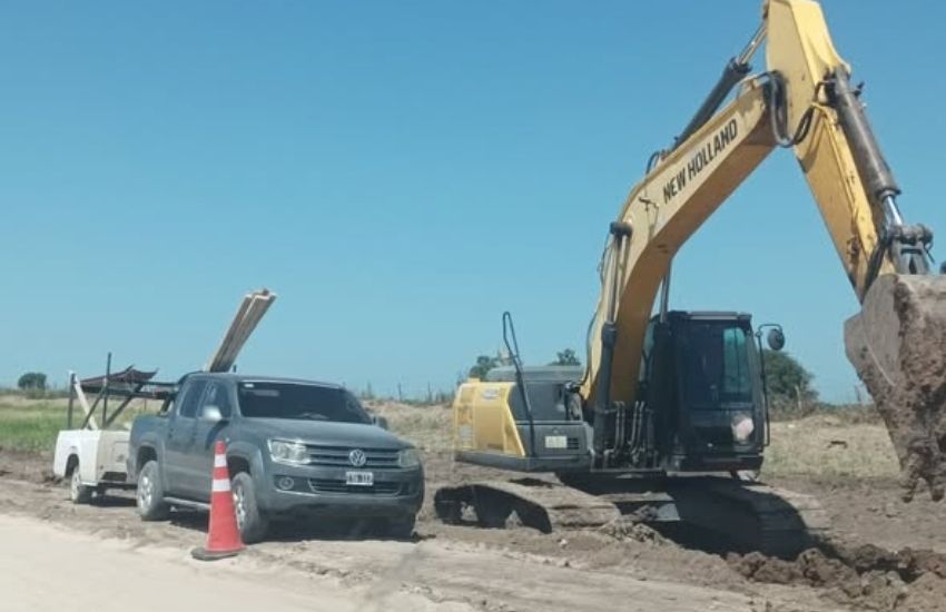 El enripiado del Camino de la Producción arroyo Durazno – Viale lleva un avance del 5 por ciento